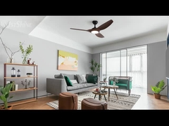 Ventilateur de plafond en plastique de 48 pouces décoratif moteur à courant continu intérieur moderne