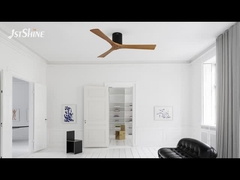 Ventilateur de plafond à lame en bois avec télécommande à moteur CC à grande vitesse