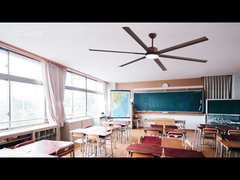 Ventilateur de plafond métallique avec lame en aluminium moteur à courant continu à volume d'air élevé