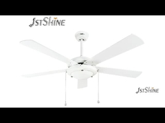 Ventilateur de plafond blanc de 52 pouces avec LED Light & Pull Chain 1stShine