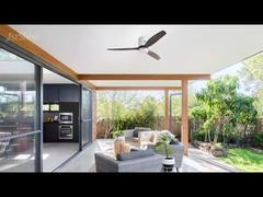 Ventilateur de plafond LED encastré de 52 pouces avec lumière pour hôtel