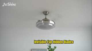 Moteur à courant continu de lumière LED de ventilateur de plafond invisible