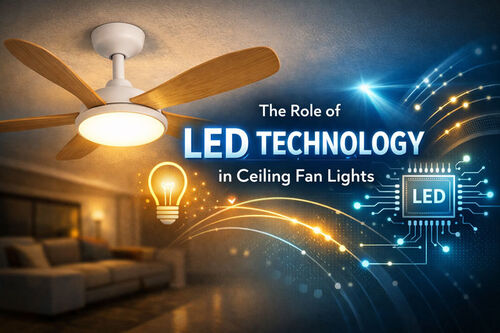 Dernières nouvelles de l'entreprise Le rôle de la technologie LED dans les éclairages de ventilateurs de plafond