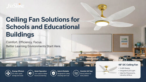 Derniers blogs de l'entreprise sur Introduction : Pourquoi les ventilateurs de plafond sont importants dans les écoles et les bâtiments éducatifs