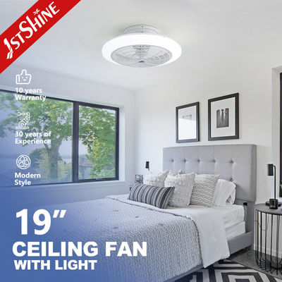 acheter Solutions d'éclairage Ventilateur de plafond LED blanc certifié ETL avec lames légères et faciles à nettoyer fabrication en ligne