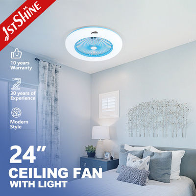 acheter 24 pouces en plastique ventilateur de plafond de chambre à coucher luminaires avec télécommande fabrication en ligne