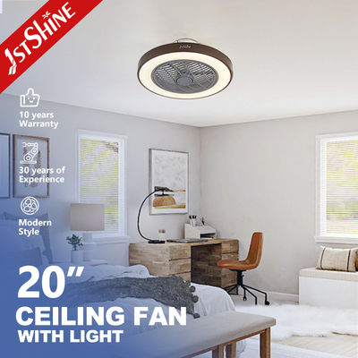 acheter Mode de sommeil silencieux ventilateur de plafond LED de 20 pouces avec conception de profil bas et lumière 3 couleurs fabrication en ligne
