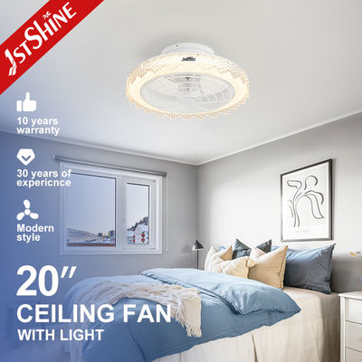 acheter 110-240V/50-60Hz Voltage d'entrée 20 pouces Blanc ABS fantaisie lames cachées Ventilateur de plafond à distance fabrication en ligne