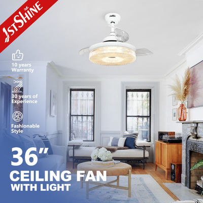 acheter Ventilateur de plafond rétractable à LED avec télécommande et température de couleur de 3000K/4500K/6000K fabrication en ligne
