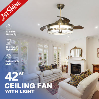 acheter Fonction de refroidissement de l'air et de la lumière 1stshine cuivre décoratif ventilateur de plafond LED 3*PC lames fabrication en ligne