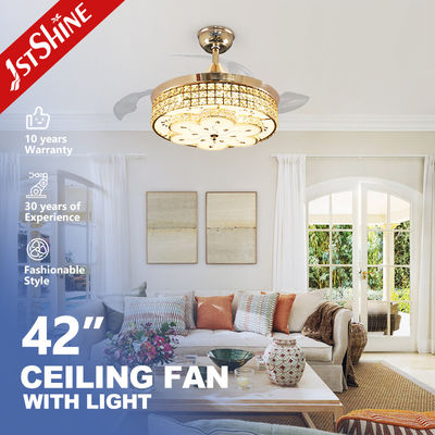 acheter Trois lames 107cm Lustre pliable Ventilateur de plafond Lames rétractables fabrication en ligne
