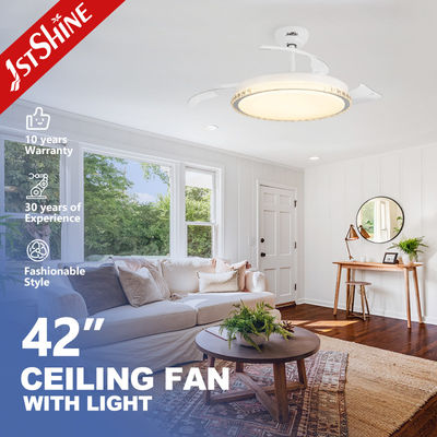 acheter Ventilateur de plafond à LED à moteur continu avec ombre de mélange de couleurs et télécommande par 1stshine fabrication en ligne