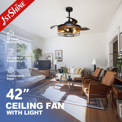 acheter Ventilateur de plafond décoratif rétractable 65W avec 5 kits de lumière fabrication en ligne