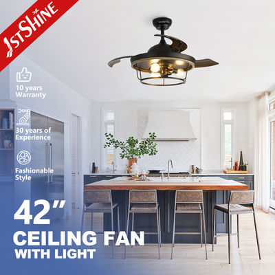 acheter Ventilateur de plafond à lumière LED et à télécommande avec conception d'économie d'énergie de la carrosserie de lampe en métal fabrication en ligne