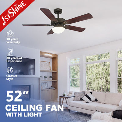 acheter Ventilateur de plafond LED résidentiel de 52 pouces avec lames en plastique MDF et lumière fabrication en ligne