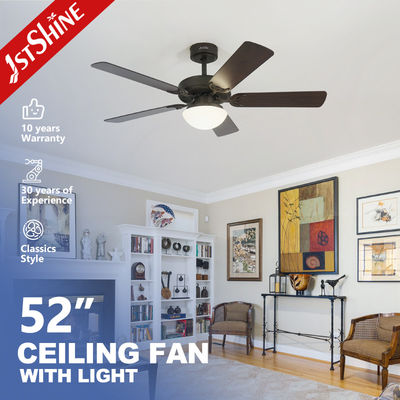 acheter Lumière de ventilateur de plafond à LED rustique 5 lame en MDF faible bruit moteur CC basse tension fabrication en ligne