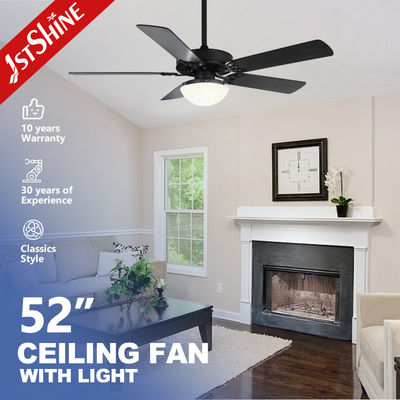acheter Ventilateur de plafond LED à commande à distance avec lames MDF noires et éclairage LED économe en énergie fabrication en ligne