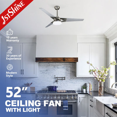 acheter La lame en contreplaqué est un ventilateur de plafond à LED moderne de 52 pouces à moteur AC fabrication en ligne