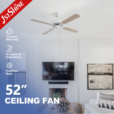 acheter Décoration intérieure 35W 52 pouces ventilateur de plafond avec chaîne de traction 4 Mdf lames moteur à courant alternatif fabrication en ligne
