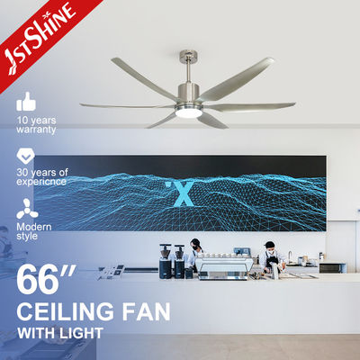 acheter Ventilateur de plafond à haute vitesse à LED de 66 pouces avec moteur CC en cuivre pur et 6 lames ABS fabrication en ligne
