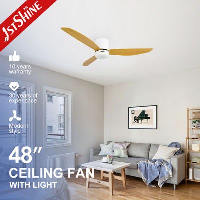acheter 1stshine LED ventilateur de plafond bas plafond moteur CC 3 couleurs lames d'eau d'impression de transfert fabrication en ligne