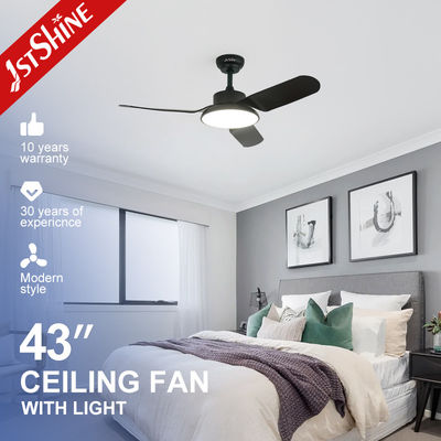 acheter Ventilateur de plafond LED noir moderne de 43 pouces avec moteur silencieux et fonction de climatisation fabrication en ligne