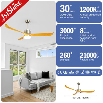 acheter Ventilateur de plafond LED à commande à distance de 52 pouces avec lumière parfait pour le salon et la salle à manger fabrication en ligne
