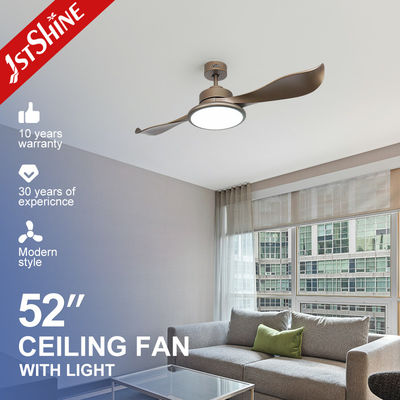 acheter 2- 1stshine Ventilateur de plafond de 52 pouces en or avec télécommande et 2 lames ABS DC LED fabrication en ligne