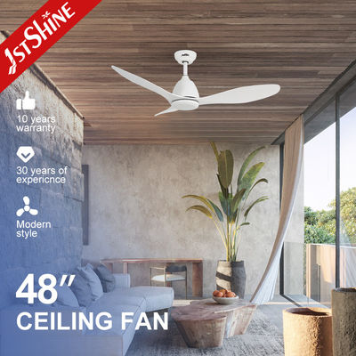 acheter Ventilateur de plafond à commande à distance économe en énergie avec 3 lames en plastique en design décoratif blanc fabrication en ligne