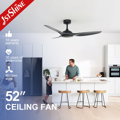 acheter Ventilateur de plafond de 52 pouces blanc ABS à lame télécommandé APP intelligent sans lumière fabrication en ligne