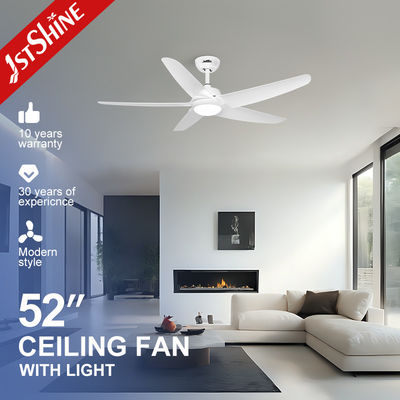 acheter Ventilateur de plafond blanc avec lampe 5 Lampe en plastique Moteur à courant continu Économie d'énergie fabrication en ligne