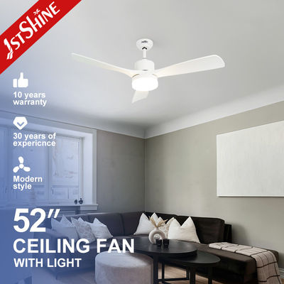 acheter Ventilateur de plafond à LED à domicile avec lumière atténuée et lames ABS blanches à télécommande fabrication en ligne