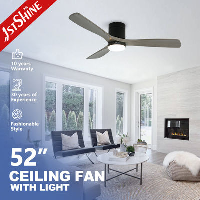 acheter Ventilateur de plafond de 52 pouces en bois métallique décoratif moderne avec télécommande fabrication en ligne