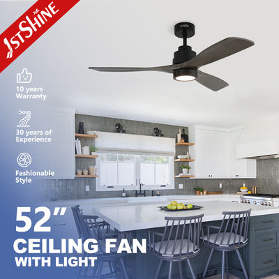 acheter Commande à distance intelligente Lampe de ventilateur de plafond à lampes en bois à 6 vitesses et moteur en cuivre CC fabrication en ligne