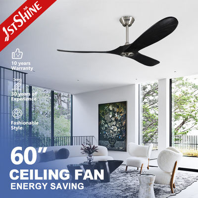 acheter Ventilateur de plafond LED à distance noir moderne 230V Commercial pour salon CE fabrication en ligne