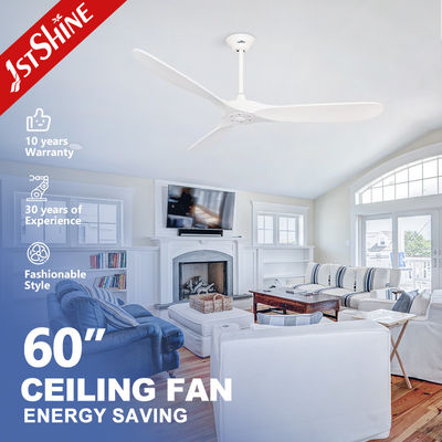 acheter Plus de cinq vitesses de vent 30W 60 pouces ventilateur de plafond en bois LED avec moteur à courant continu léger fabrication en ligne