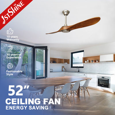 acheter 1stshine salle à manger ventilateur de plafond de 52 pouces avec des lames en bois naturel et sans lumière fabrication en ligne