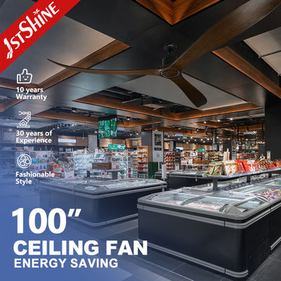 acheter Salle de réunion ventilateur de plafond de 100 pouces avec télécommande 35W puissance et lames en bois fabrication en ligne