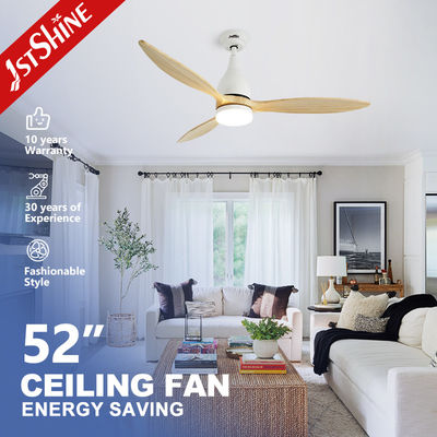 acheter Fan de plafond mené avec le moteur à courant alternatif réversible en bois solide à télécommande de vitesses de la lame 3, fan décoratif fabrication en ligne