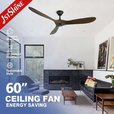 acheter 60 pouces de LED de fan de plafond blanche, lumière moderne de fan de moteur tranquille de C.C fabrication en ligne