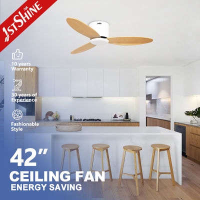 acheter Commande à distance 42 pouces Lamelles de bois Ventilateur de plafond de cuivre pur moteur à courant continu à cinq vitesses de vent fabrication en ligne