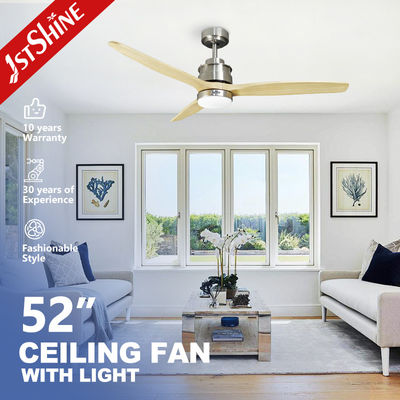 acheter 1stshine 52 pouces 132 cm Ventilateur de plafond moderne à lame de bois avec lumières LED Économie d'énergie DC fabrication en ligne