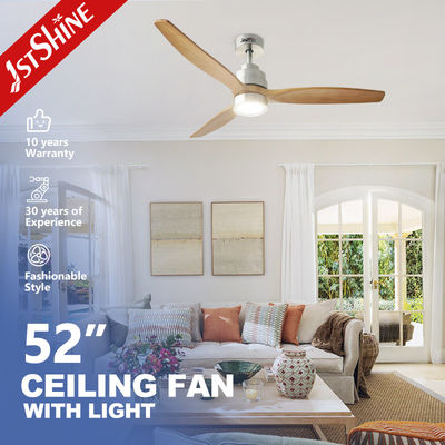 acheter 52 pouces en bois massif télécommande Smart App Control Wifi Led Ventilateur de plafond avec lumière fabrication en ligne