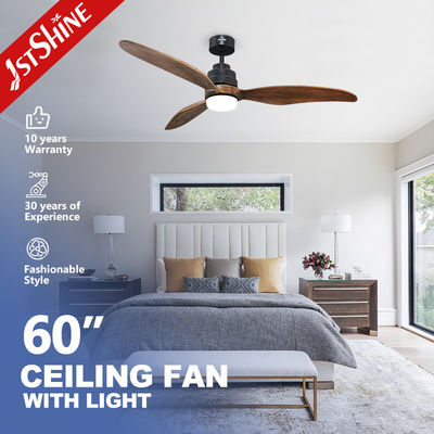 acheter Nouveau moteur à courant continu 3 lames solides ventilateur de plafond à LED décoratif avec lumière fabrication en ligne