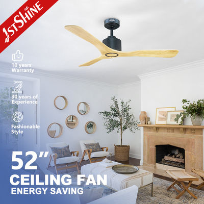 acheter Ventilateur de plafond de 52 pouces à 5 vitesses avec télécommande et lames en bois massif sans moisissure privée fabrication en ligne