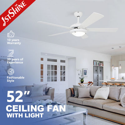 acheter Ventilateur de plafond blanc de 52 pouces avec LED Light & Pull Chain 1stShine fabrication en ligne