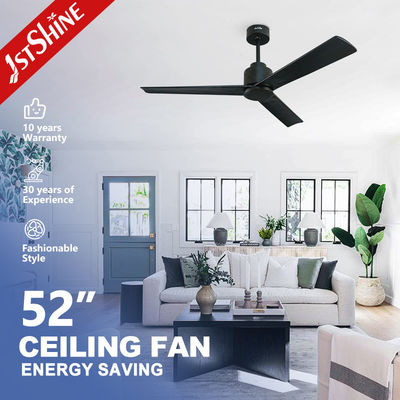 acheter Ventilateur de plafond intérieur de bois métallique de 52 pouces avec 5 vitesses et lames en bois naturel fabrication en ligne