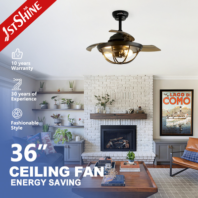 acheter OEM 36 pouces rétractable ventilateur de plafond lumière CCC CE ROHS SAA CB ETL approuvé fabrication en ligne