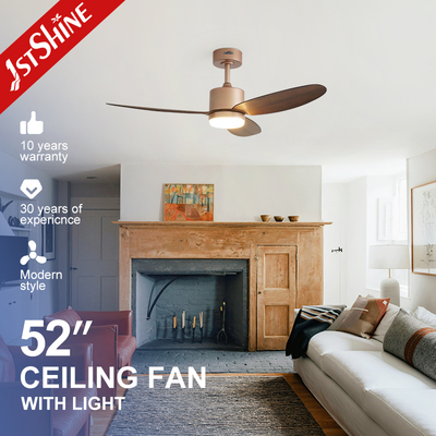 acheter Ventilateur de plafond moderne de 52 pouces avec éclairage LED 3 couleurs et télécommande fabrication en ligne