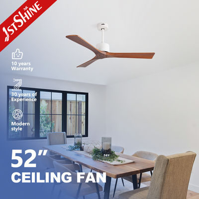 acheter 52 Inch Solid Wood Ceiling Fan Quiet DC Motor Modern Design for Living Room and Bedroom Use fabrication en ligne